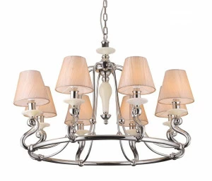 Подвесная люстра Divinare Contessa 1176/01 LM-8 бежевая DIVINARE ДИЗАЙНЕРСКИЕ, CONTESSA 074554 Бежевый