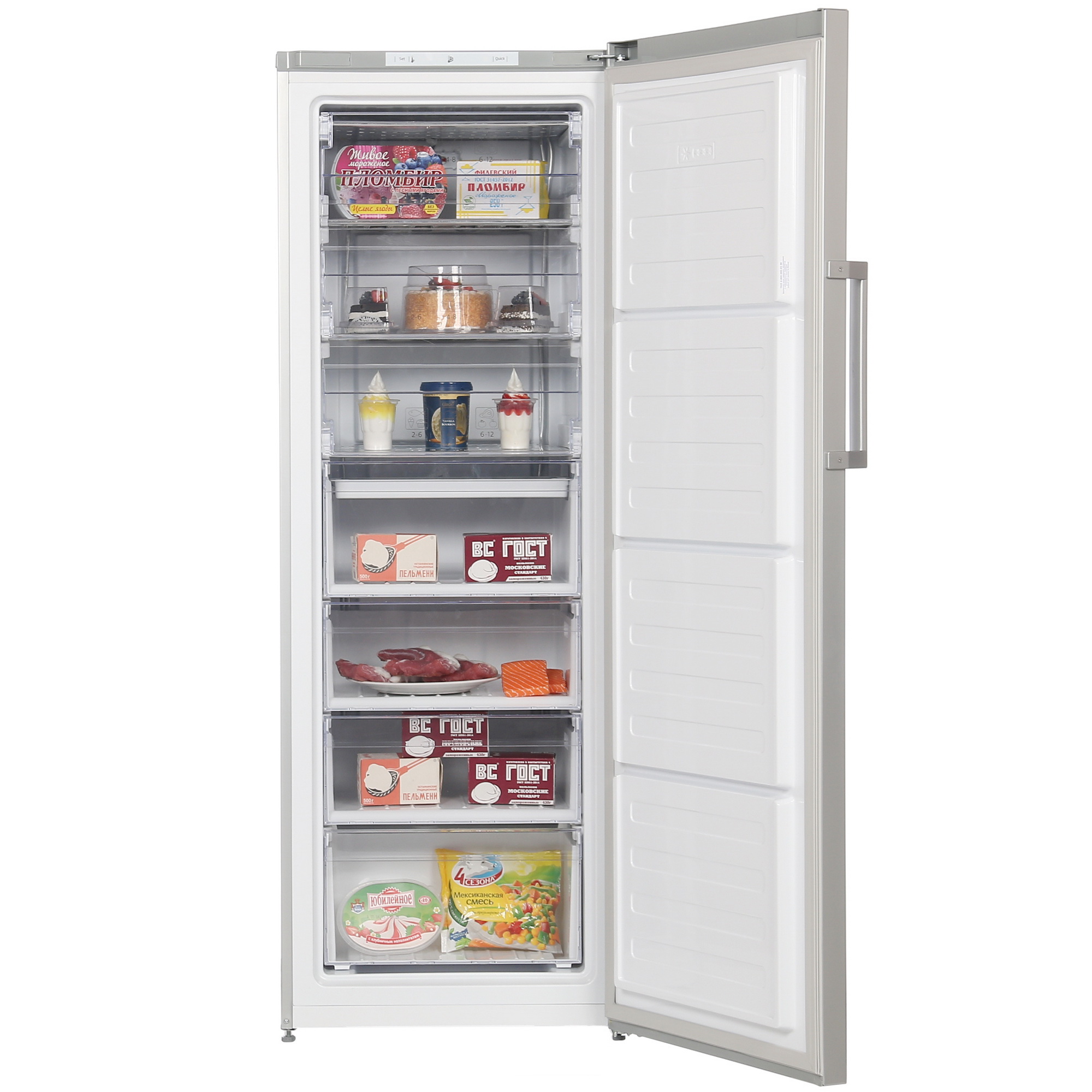 8120623 Морозильный шкаф  Beko RFSK 266T01S серебристый STDN-0007365 - Вид №5