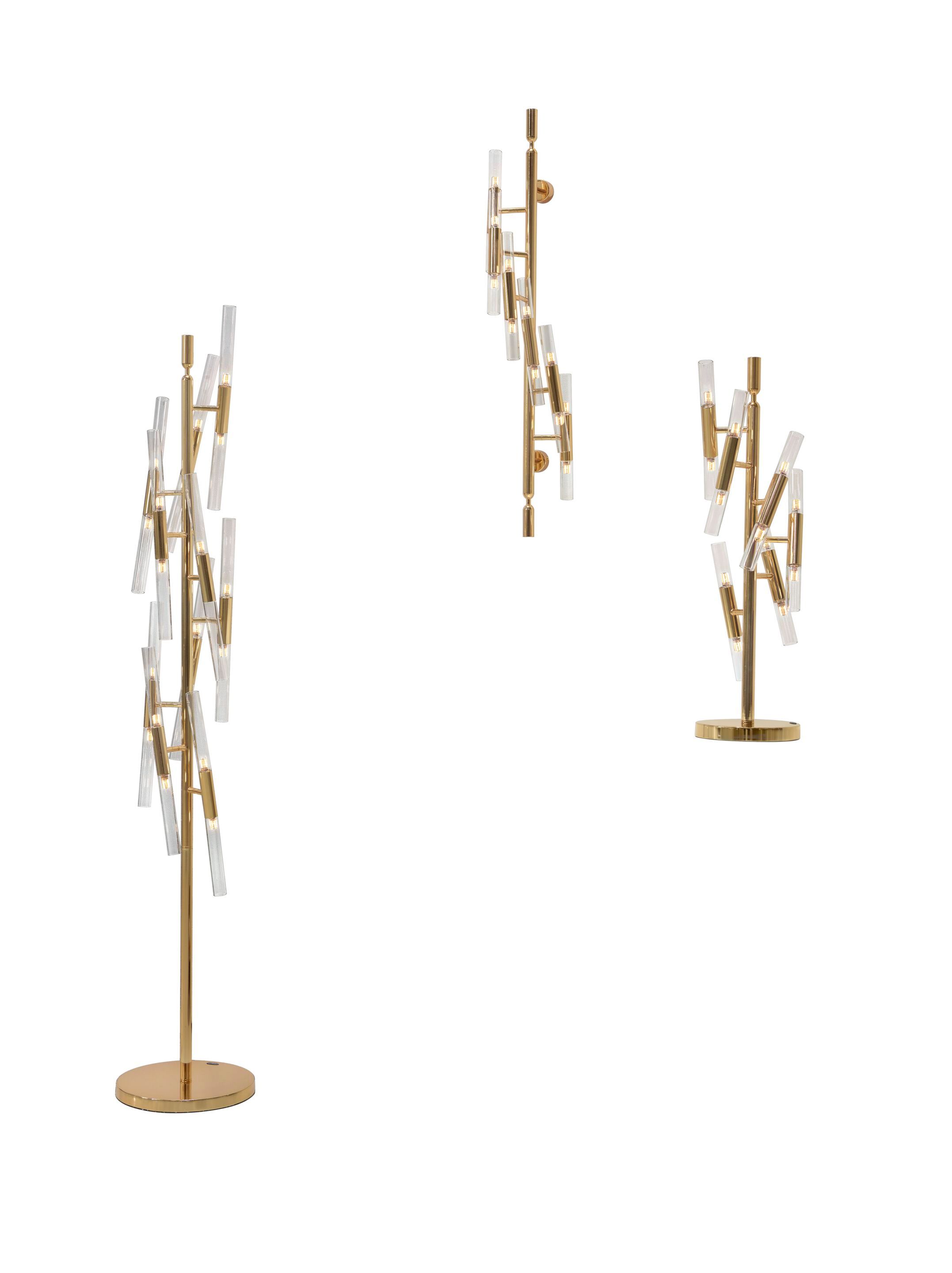 Торшер из нержавеющей стали и стекла K-Lighting Крокодил ARCH-00110224