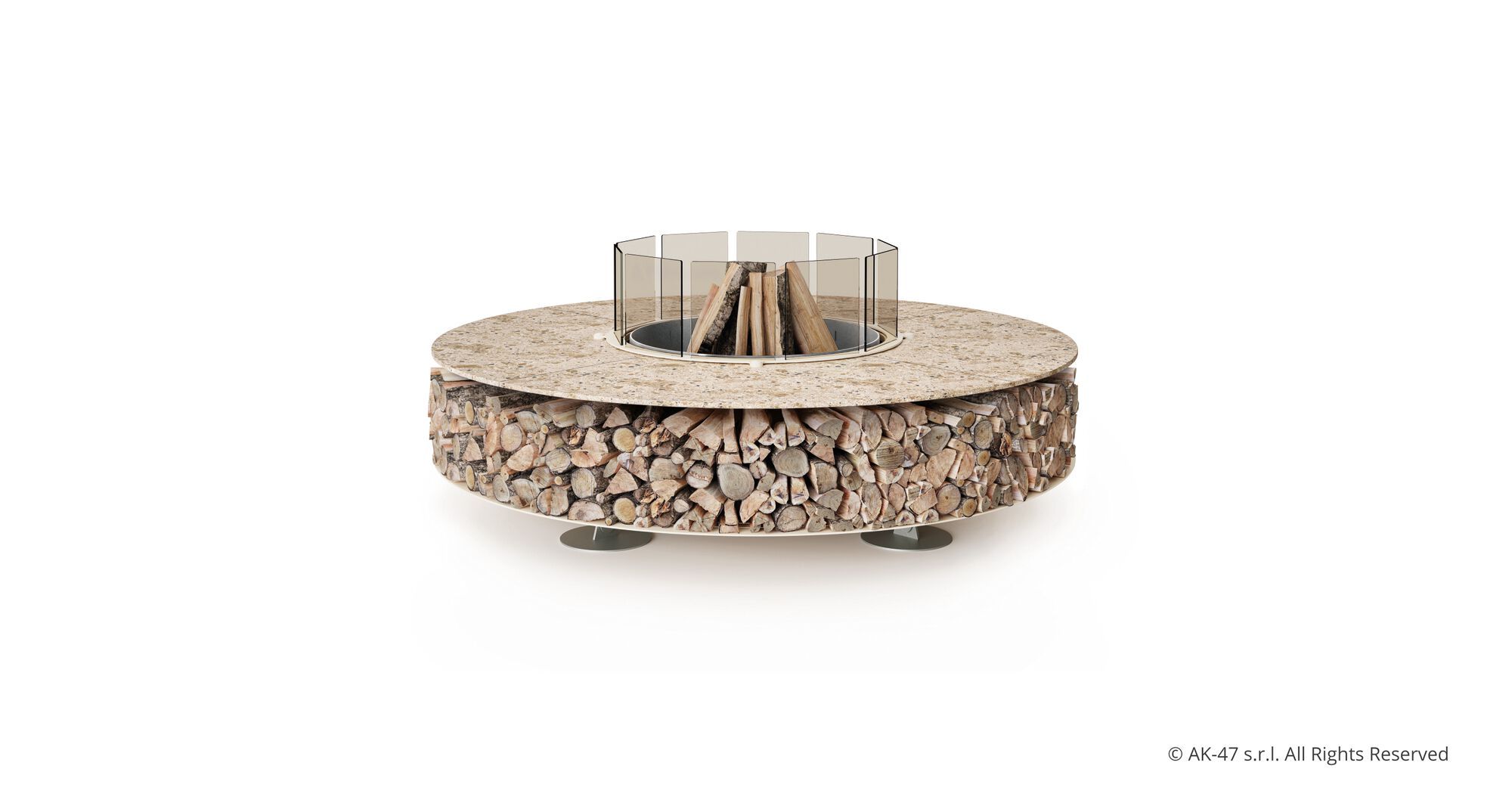 Жаровня с керамогранитным верхом Ak47 Design ZERO KERAMIK ARCH-00035806 - Вид №1