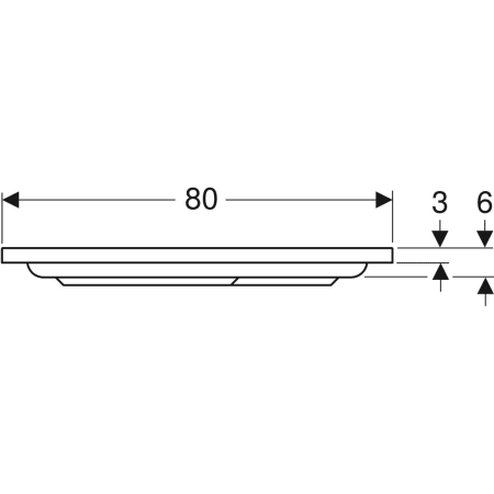 652280000 Квадратный душевой поддон Geberit Renova Geberit  - Вид №10