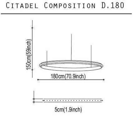 Quasar Металлический светодиодный подвесной светильник Citadel sun-id-1494930 - Вид №7