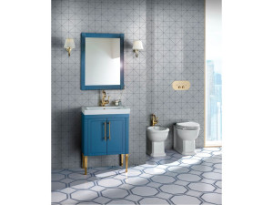 Напольный умывальник с дверцами