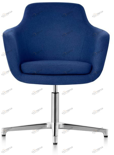 Herman Miller Вращающееся кресло из ткани с 4 спицами и подлокотниками Saiba sun-id-1414181