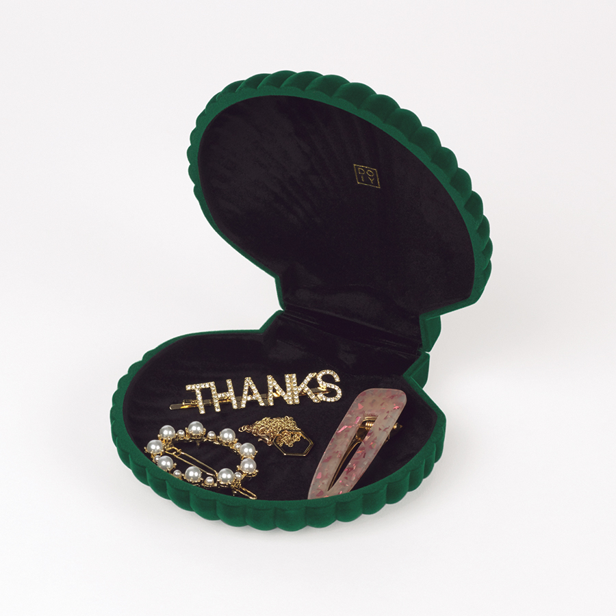 DYVENUSGR Шкатулка для украшений shell, зеленая Doiy  - Вид №2