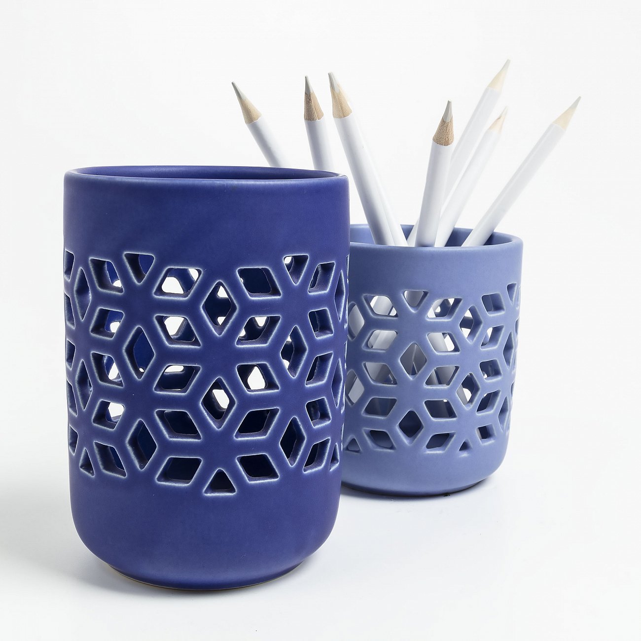 Подсвечник керамический синий 2 штуки Locust от La Forma LA FORMA LOCUST 00-3865133 Голубой;синий  - Вид №2