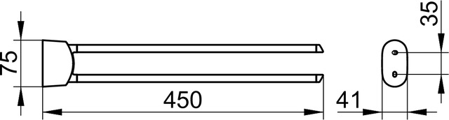 11618010000 Полотенцедержатель KEUCO Elegance - Вид №2