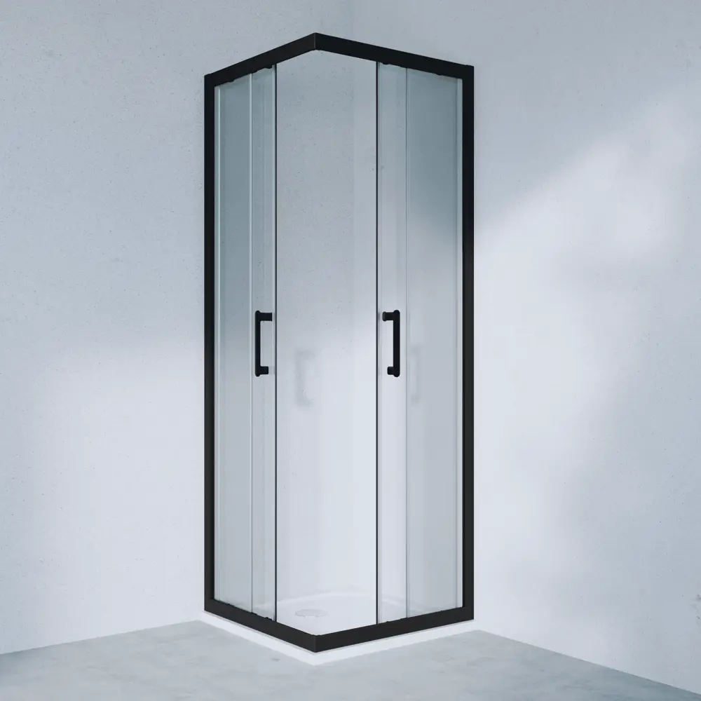 Комплект стекол для душевой ширмы Sensea Easy 80x80 см прозрачное стекло, цвет профиля на выбор 85868663 STLM-2062786 - Вид №16