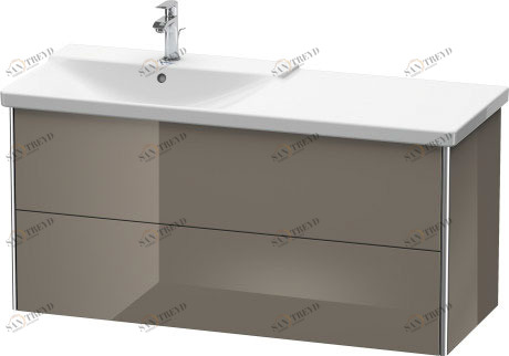 XS418608989 XSquare Тумбочка подвесная Фланелево-серый глянцевый лак Duravit