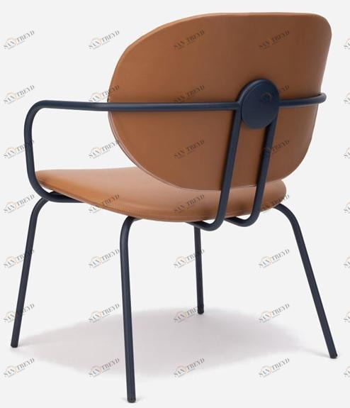 ONDARRETA Стул стальной с подлокотниками с кожаной подушкой Hari sun-id-1358913