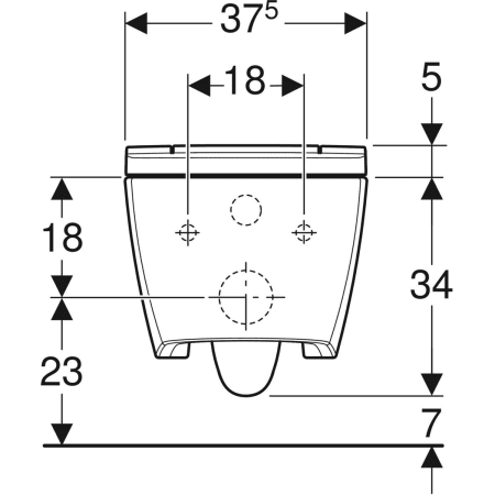 146.224.21.1 Подвесной унитаз настенный Белый Geberit  Германия  - Вид №3