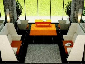 TALIN Отдельностоящая офисная перегородка из ткани Corner