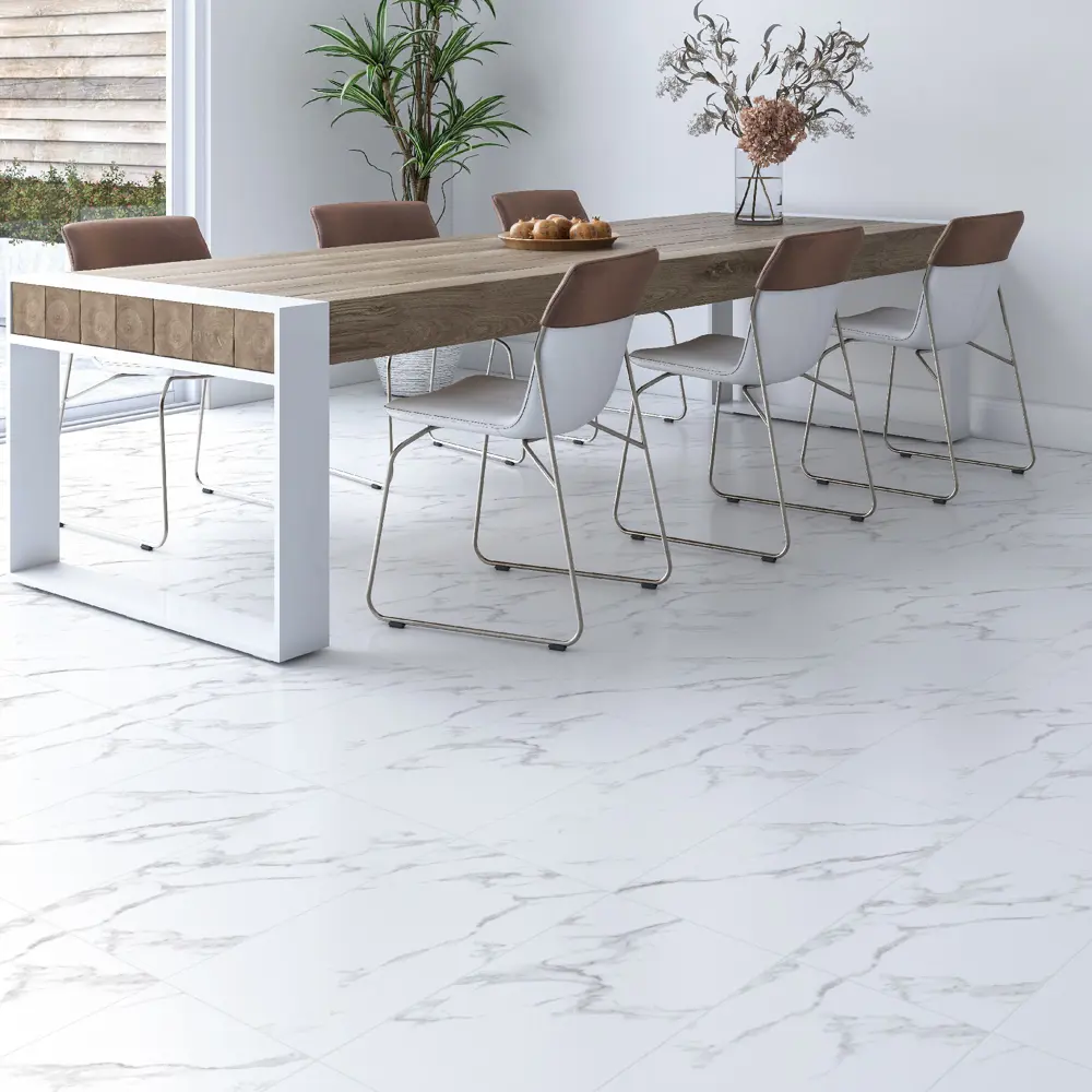 Керамогранит LB Ceramics Калакатта: матовый белый для интерьера и экстерьера 88297615 STLM-0077485