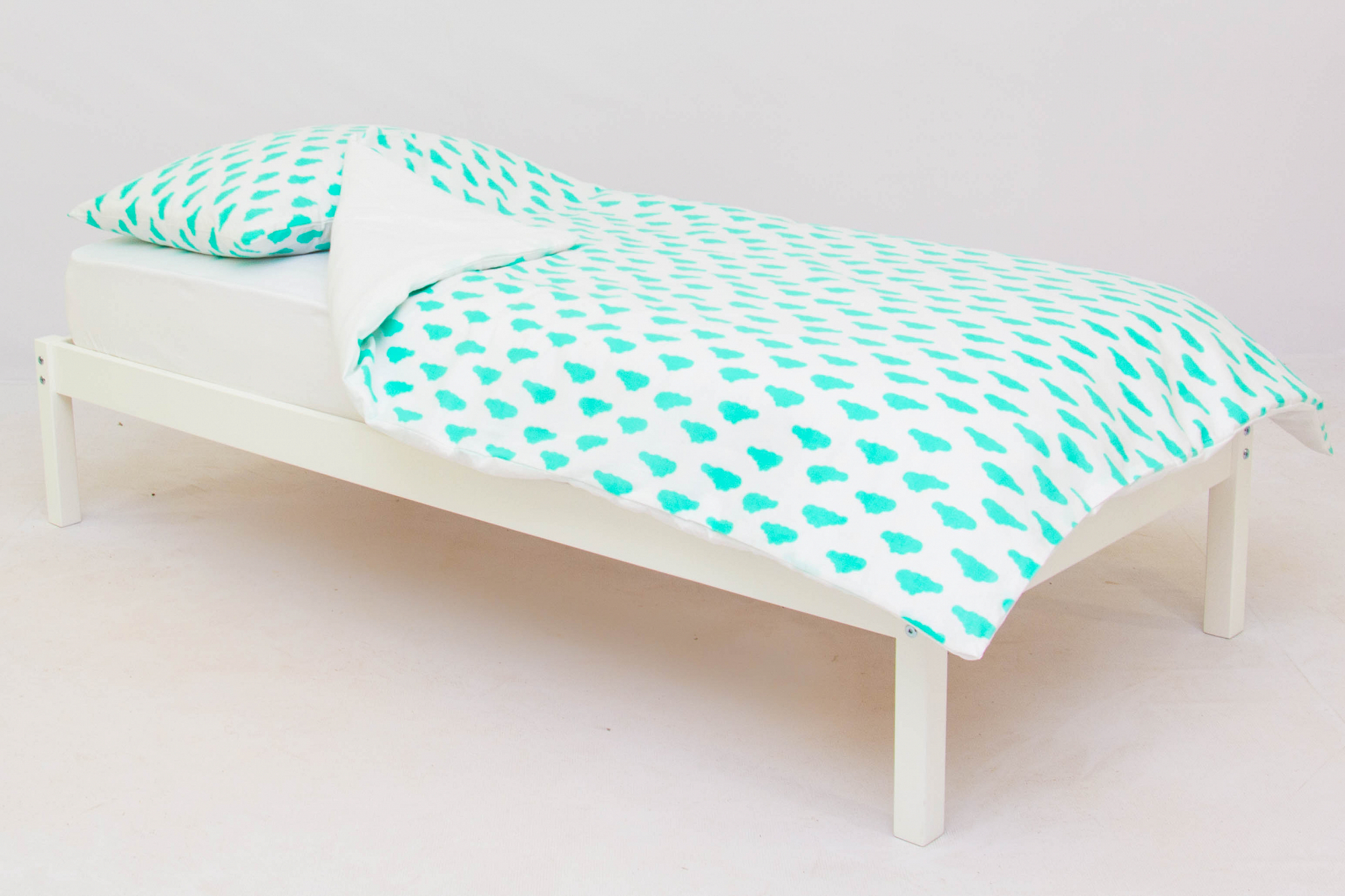 Детское постельное белье "Облака" мятное БЕЛЬМАРКО  327416 Голубой Santreyd  - Вид №1