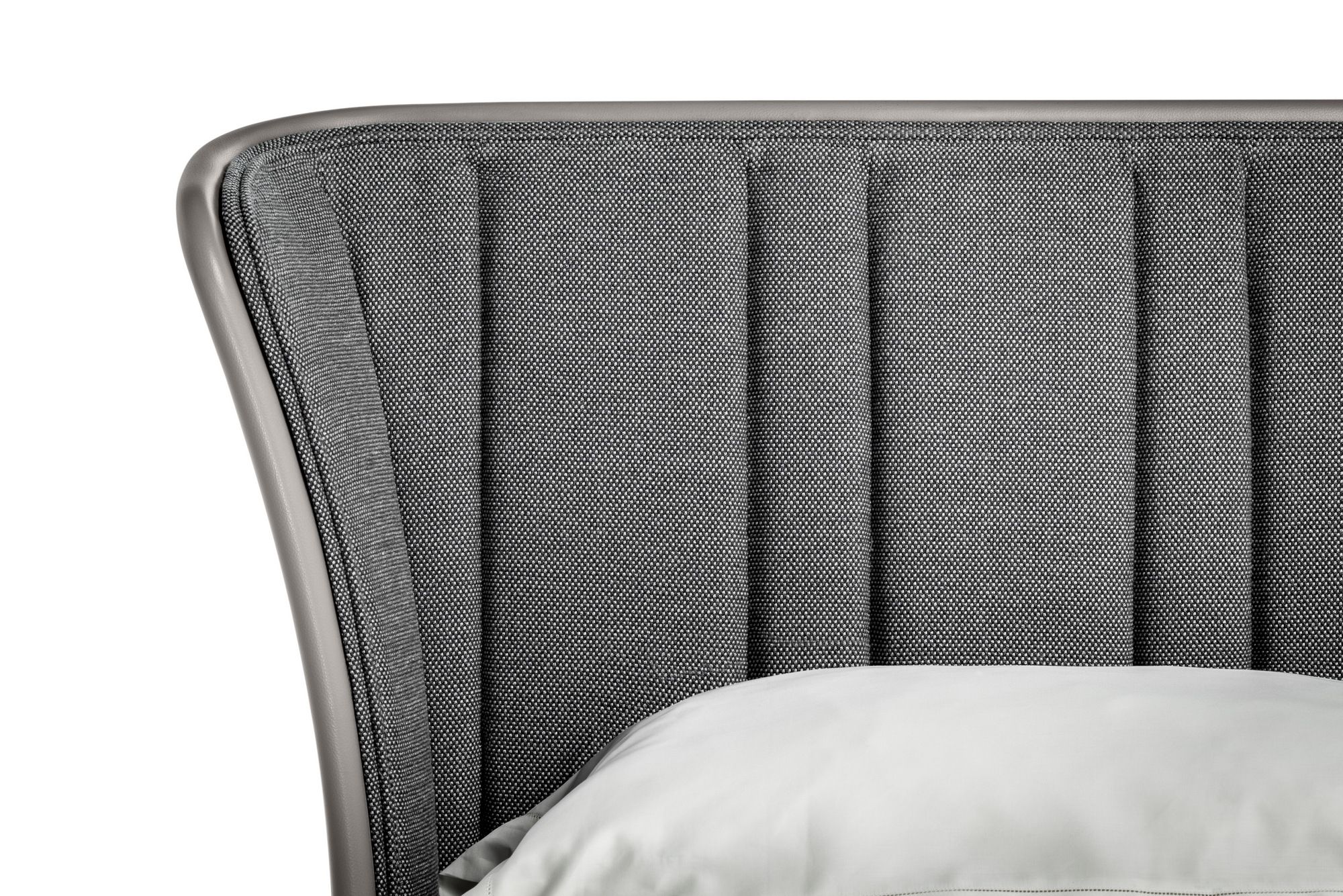 Двуспальная кровать из ткани с мягким изголовьем Poltrona Frau ночь-кровати ARCH-00036386 - Вид №4