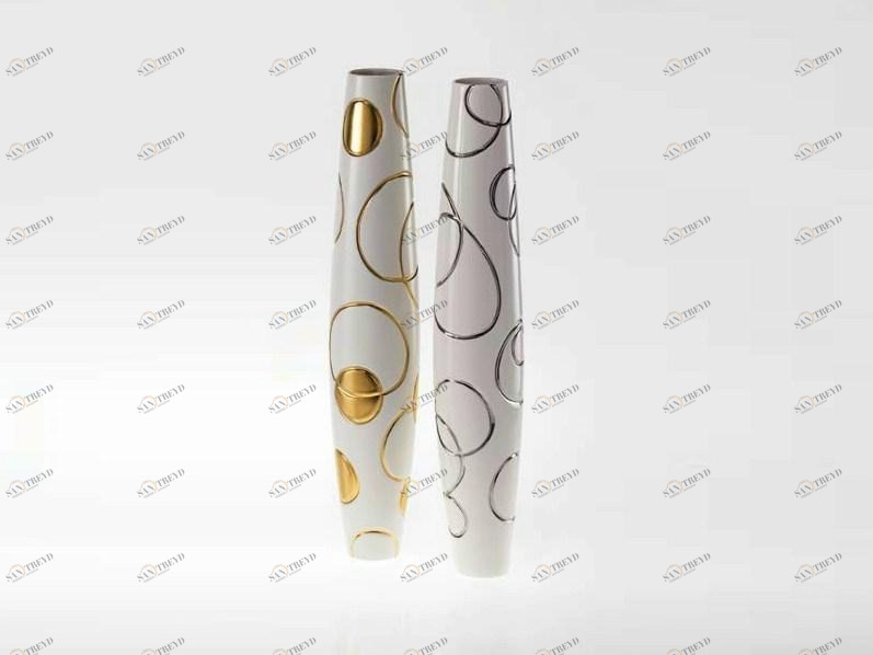 Fos Ceramiche Фарфоровая ваза Antithesis oro e platino B1-07
