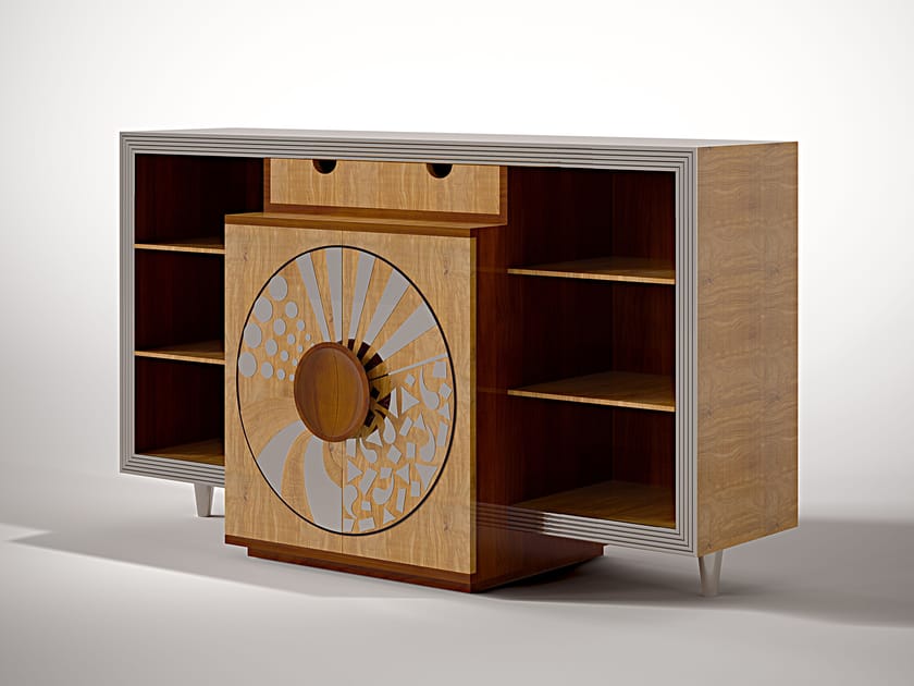 Деревянный шкаф с распашными дверцами и ящиком Roman & Co FITZROY ARCH-00031244