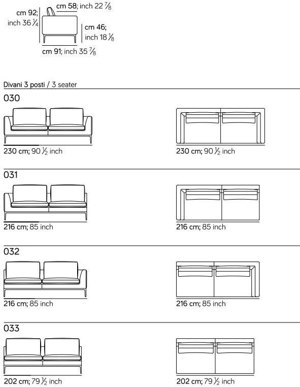 AMURA 3-х местный тканевый диван Leonard sun-id-1507385 - Вид №4