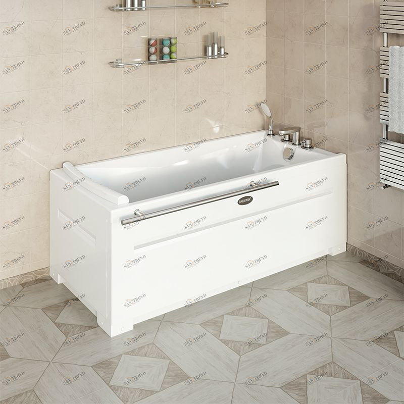 Ванна акриловая "ВЕГА", 1680х780 (правое исполнение), рама-подставка, подголовник Radomir 1-01-0-2-1-023