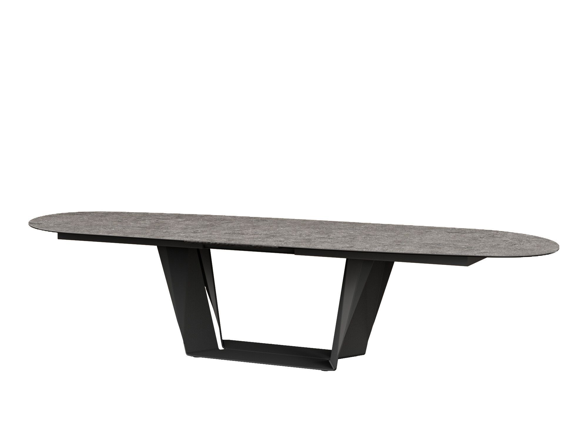 Выдвижной керамический овальный обеденный стол MOBLIBERICA Plec ARCH-00050483