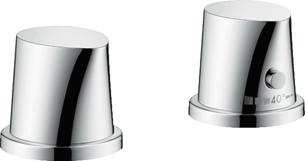 12422000 Смеситель для ванны с термостатом на 2 отверстия AXOR STARCK ORGANIC