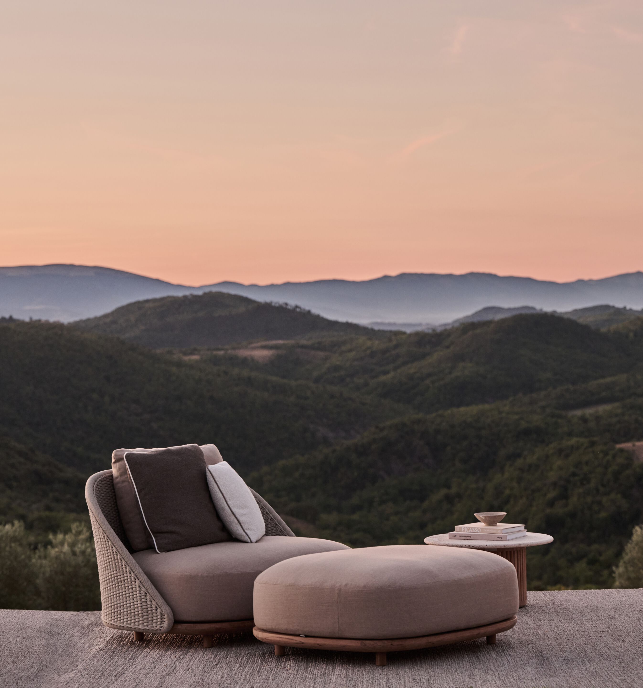 3-местный пуфик из тика TRIBÙ гелий ARCH-00066128 - Вид №2