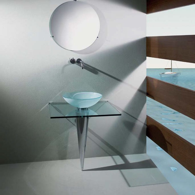 46132 Напольная раковина стоящая круглая Rapsel Olimpia - Вид №1