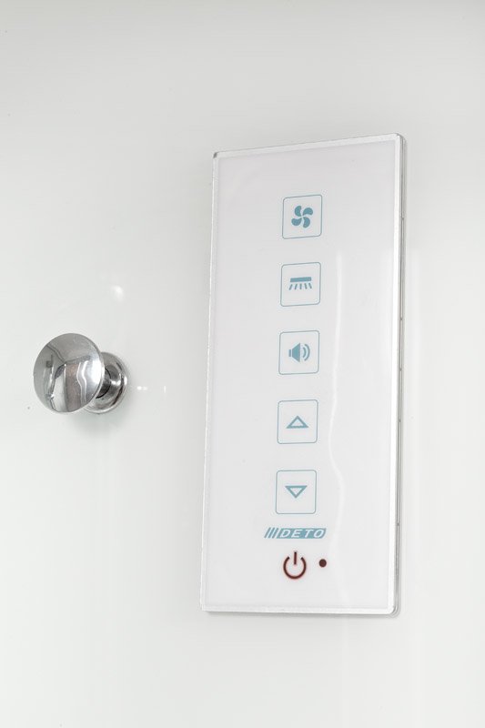 А102 L LED с кнопкой и гидромассажем Душевая кабина DETO Серия А D279S LED - Вид №23