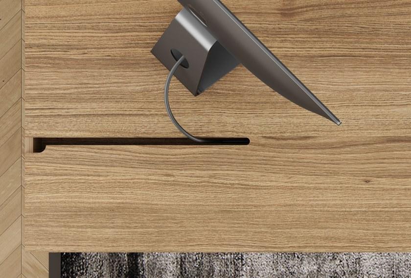 ODESD2 Рабочий стол из стали и дерева с ящиками sun-id-1406379 - Вид №4