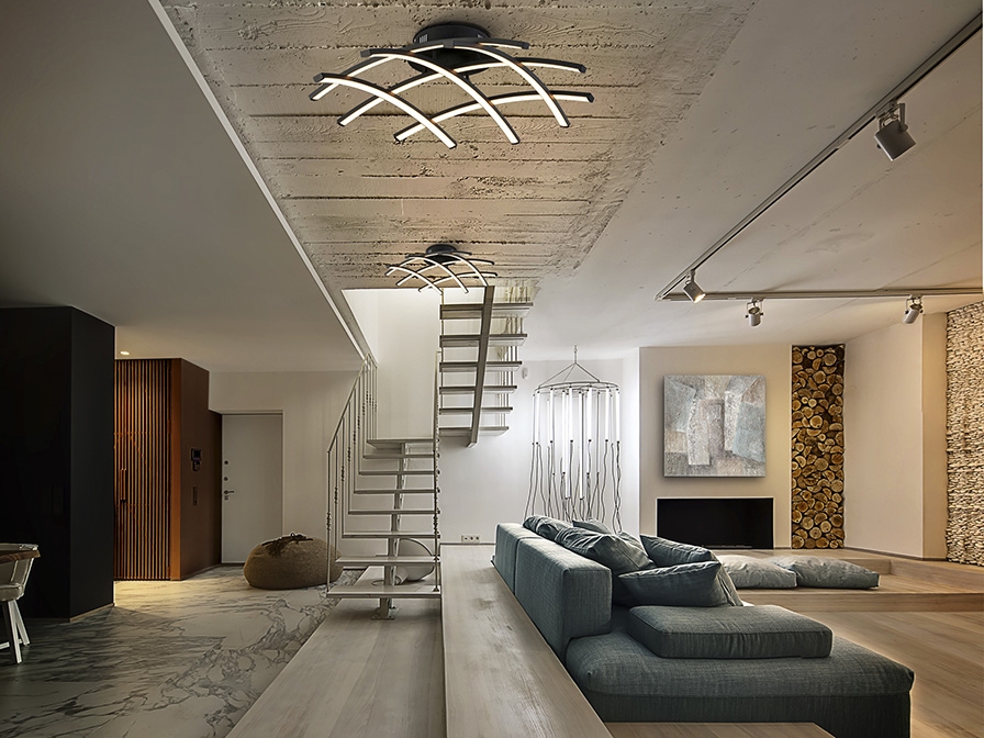 108995 Потолочный светильник 59Ø черный Schuller Trama - Вид №3