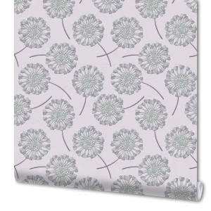 Обои флизелиновые Belvinil Ветерок фиолетовые 1.06 м 0285-91