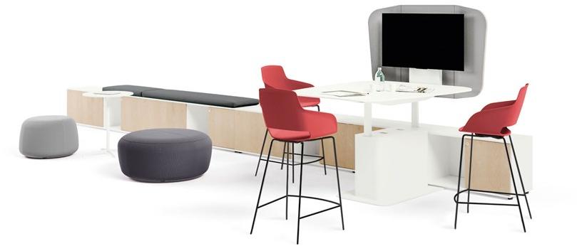 Sinetica Мультимедийный стол для переговоров из дерева с регулируемой высотой You fit sun-id-1434657 - Вид №1