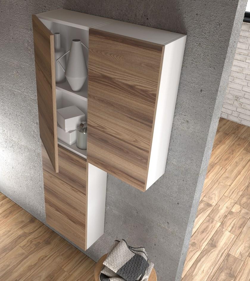 Mobiltesino Подвесная тумба под умывальник из ламината с ящиками Skin sun-id-1358722 - Вид №3