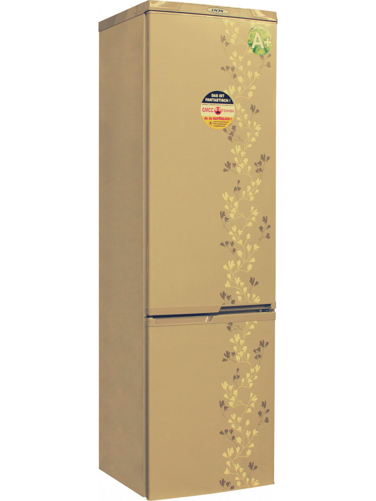 4721120 Холодильник с морозильником   DON R-290 ZF золотистый STDN-0051191