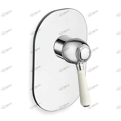 CRIAE686 Наружные части смесителя для душа CRICS535 с металлической пластиной Cristina Rubinetterie 