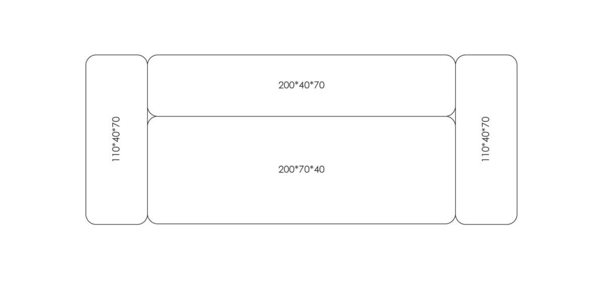 Ткань диван HANNABI MODEL NO.25 ARCH-00030163 - Вид №2