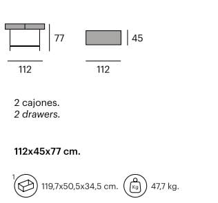 Консоль с ящиками Pilma Xena ARCH-00070327 - Вид №2