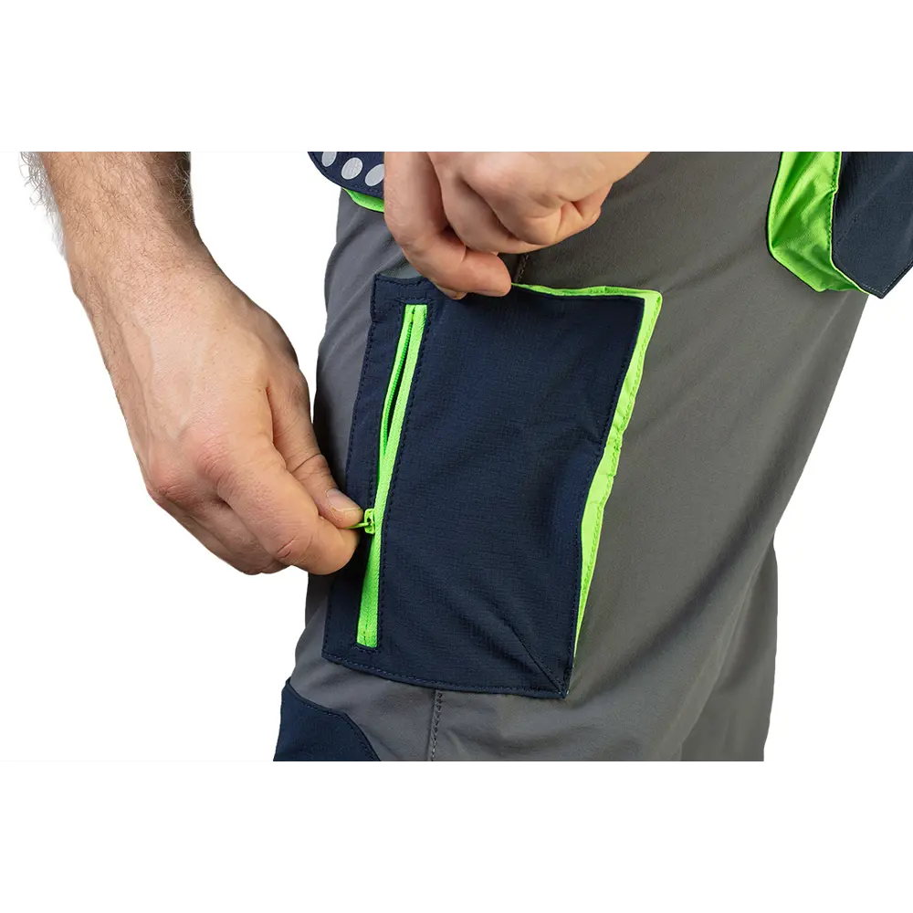 Брюки рабочие Neo Tools Premium серые/темно-синие/зеленые размер S рост 175-178 STLM-2018144 - Вид №7