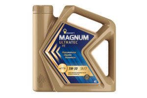 17940823 Моторное масло Magnum Ultratec FE 5W-30 SN-CF синт. кан. 4 л 40816342 Роснефть
