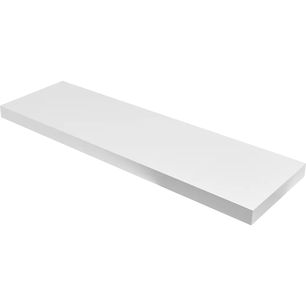 Полка настенная Spaceo White 80x23.5 см МДФ цвет белый STLM-2164451 - Вид №1