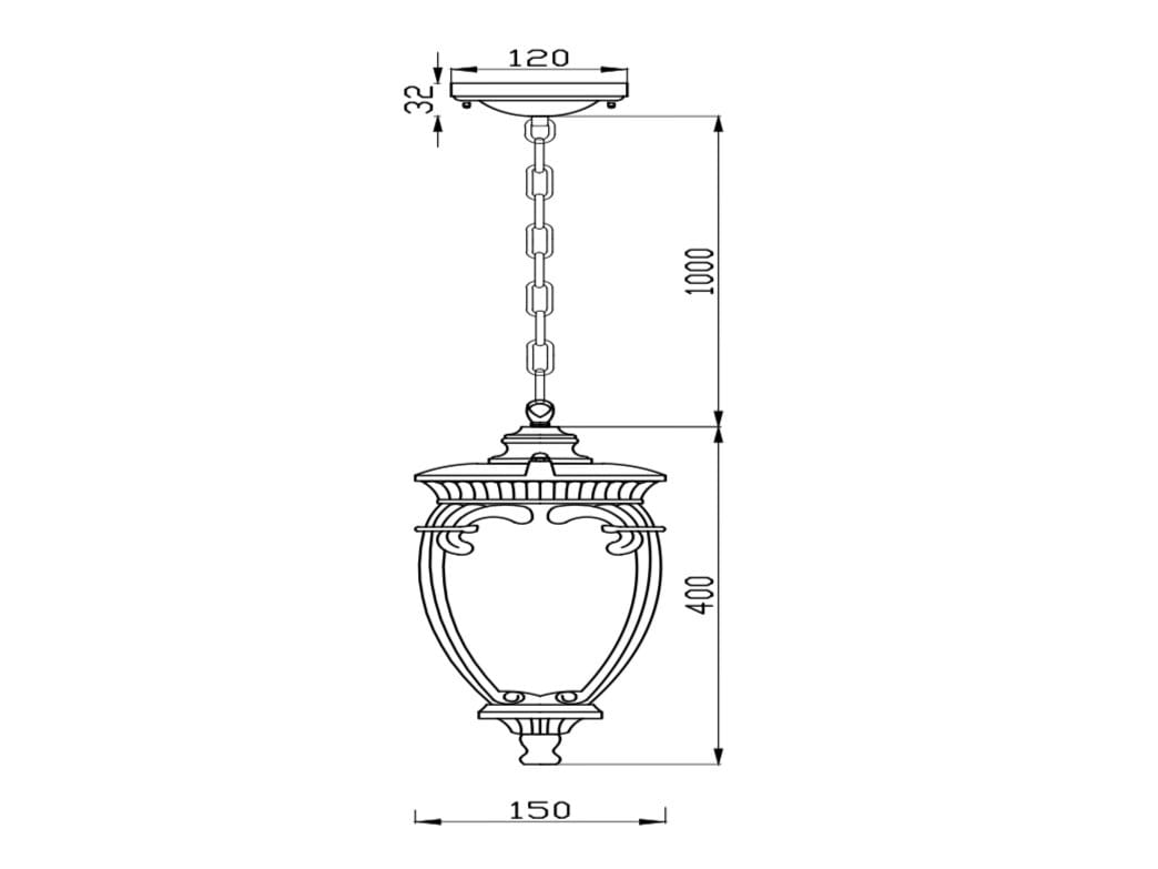 Алюминиевый открытый подвесной светильник Maytoni Fleur ARCH-00148866 - Вид №2