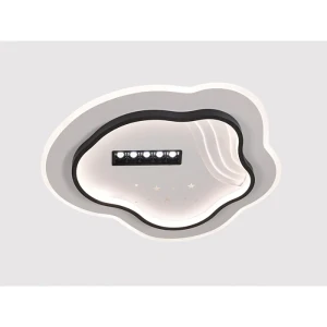 91920568 Люстра потолочная светодиодная Myfar Cloud с пультом управления 20 м² теплый белый (желтый) свет цвет белый, черный STLM-1518664