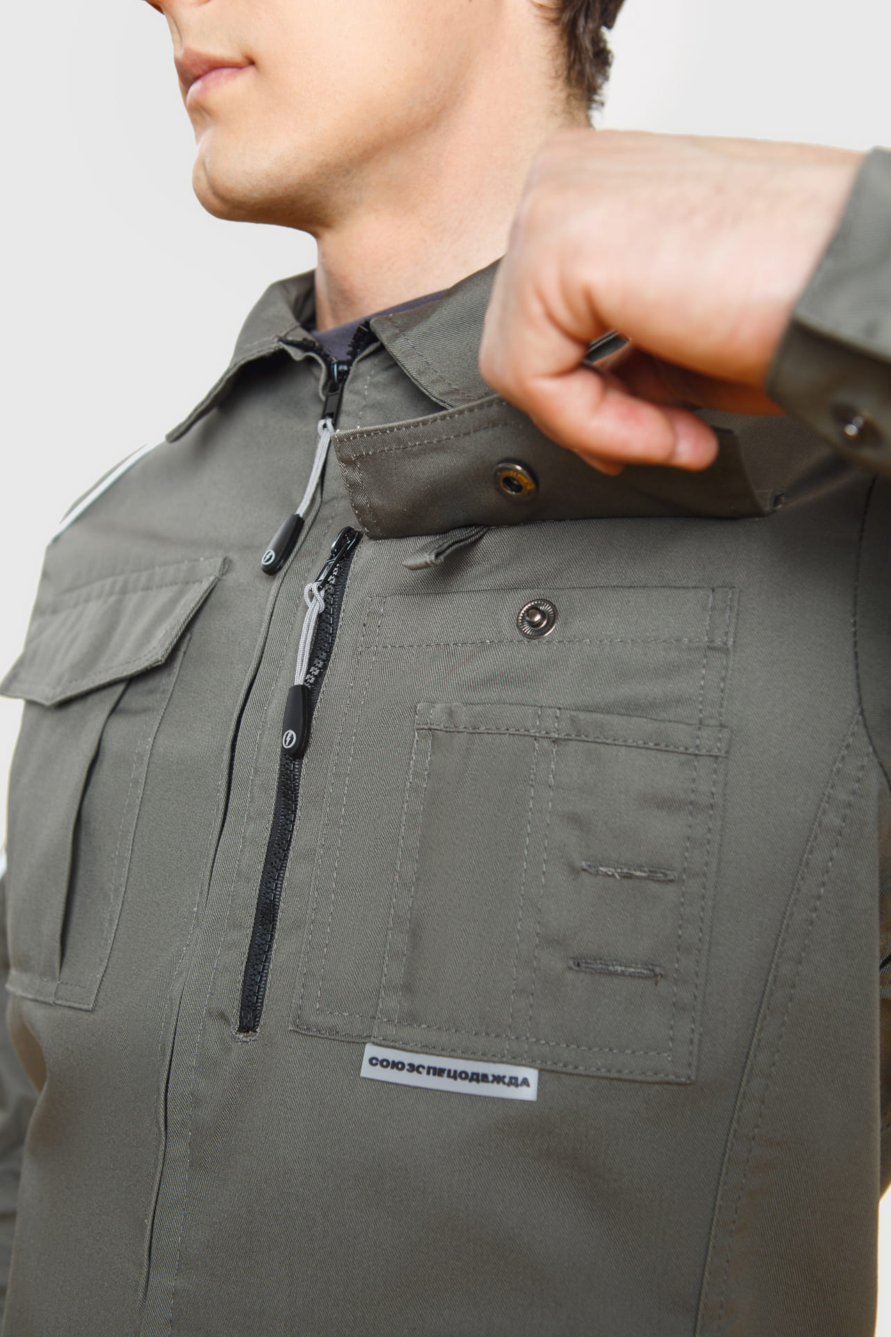 5026427 Костюм  NEW серый хаки STATUS  Летняя спецодежда  размер 56-58/182-188  - Вид №12