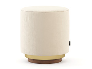 Круглый пуф из ткани