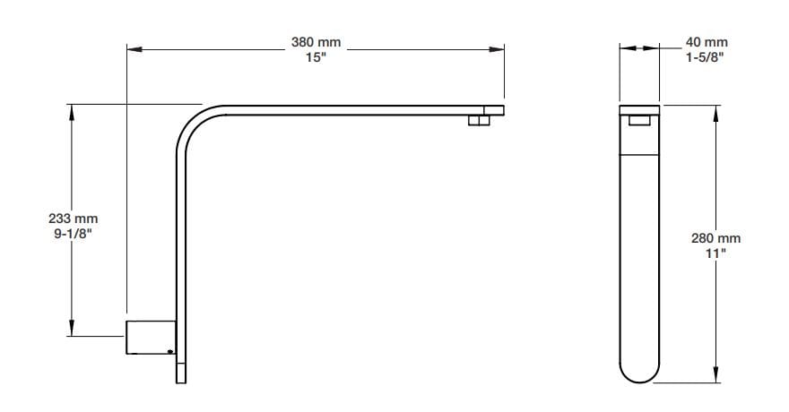 Встраиваемый термостатический набор для душа с душем BARIL PRO-4225-45 ARCH-00099427 - Вид №3