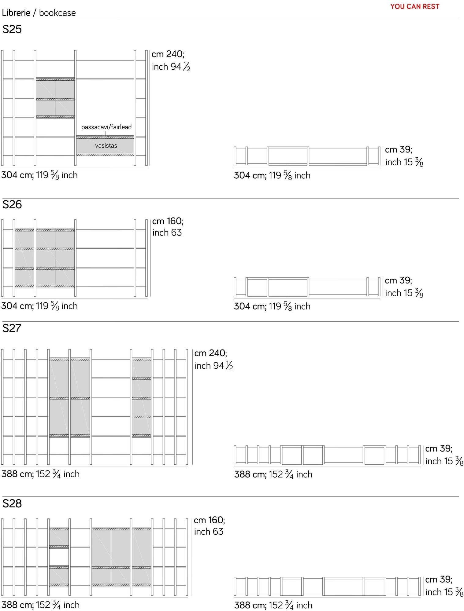 AMURA Модульная оборудованная стена Sistema parere 1 Am044.s33 - Вид №17
