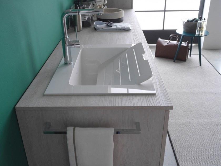 Ideagroup Шкаф для стирки из меламина с раковиной для стиральной машины Kandy sun-id-1362200 - Вид №2