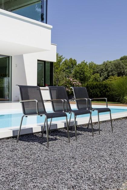 FISCHER MÖBEL Штабелируемый садовый стул с подлокотниками Modena sun-id-1509756 - Вид №23