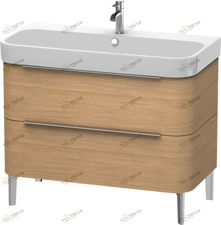 H2637405252 Happy D.2 Тумбочка напольная Европейский дуб, декор Duravit