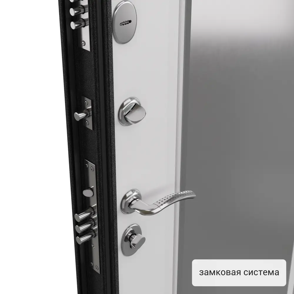 Дверь входная металлическая Грата 950 мм левая цвет скай белый TOREX STLM-2152130 - Вид №2